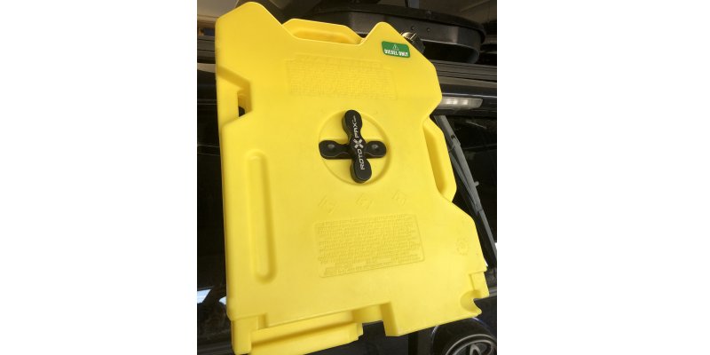 Denali Backroads Overlander 4Runner with ladder mounted RotoPax reserve fuel and water tanks for Alaska backcountry travel