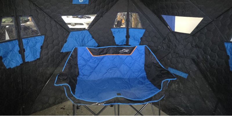 Denali Backroads Adventure Loveseat double camping chair setup for relaxing at Alaska campsites and scenic stops