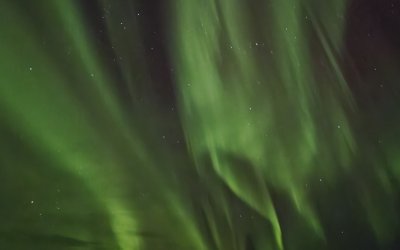 Northern Lights swirling in the sky