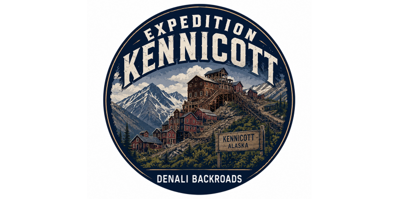 Backcountry skiing in Alaska under the Midnight Sun with snow covered mountains during a Denali Backroads adventure