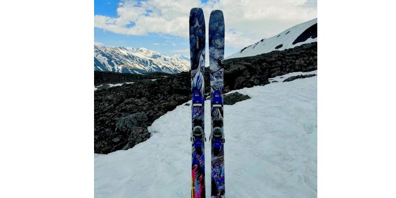 Mount your skis on a Thule XP bike carrier ski add-on in snowy Alaska, ski in the backcountry of Alaska.