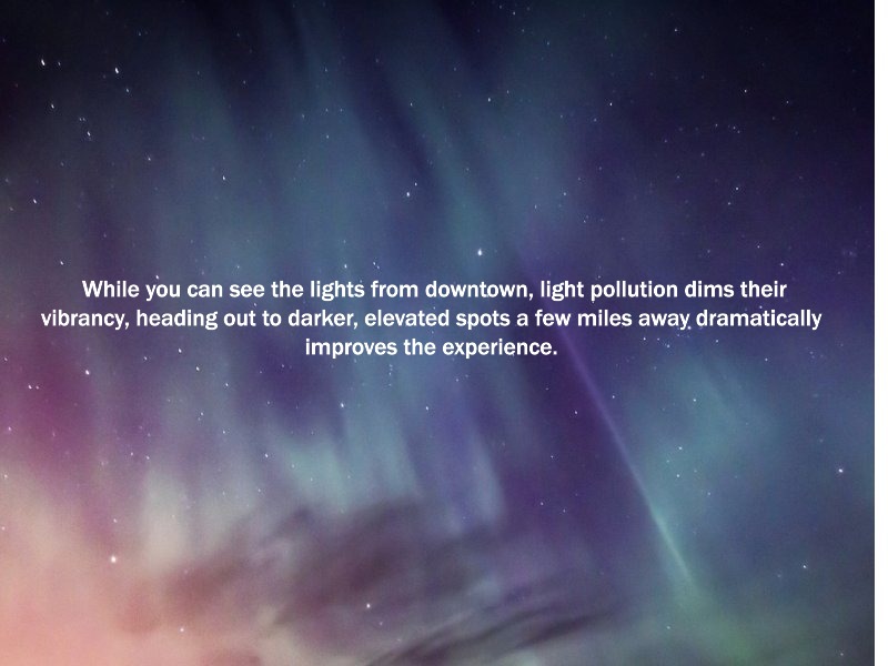 Light colored Northern Lights